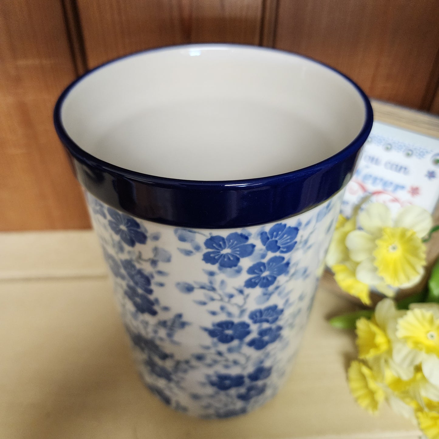 Wine/ Utensil Holder ~ 7.75" H 169-3428X Timeless Blue PF0526