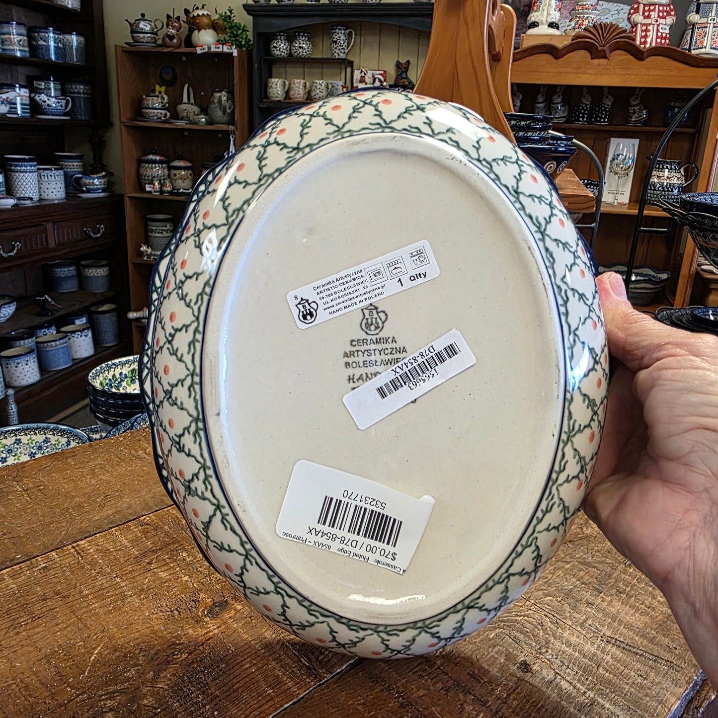 Oval Casserole Fluted Edge 854AX ~ Primrose