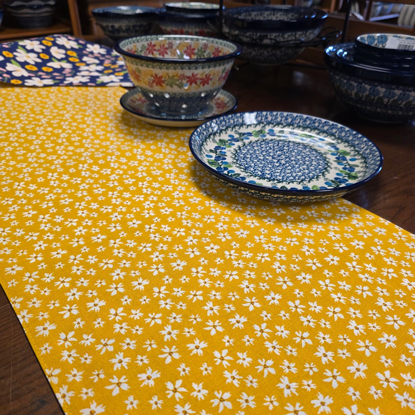 Runner ~ Bloom floral 72" x 13" cotton