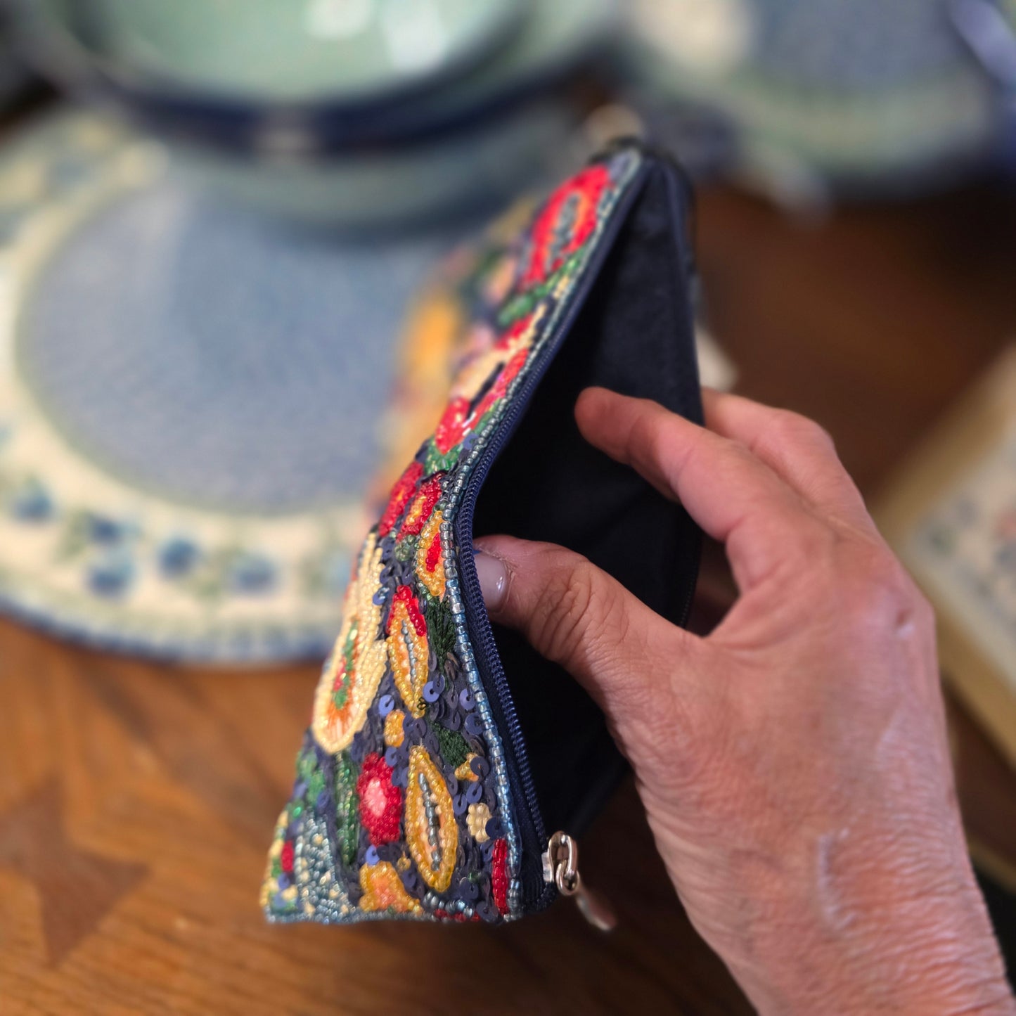 Club Bag Folk Florals / Crossbody Bag purse