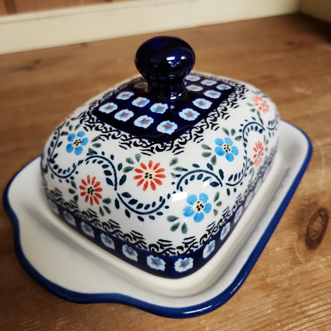 Butter Dish (Euro)  Z858-1145 Floral Whimsey