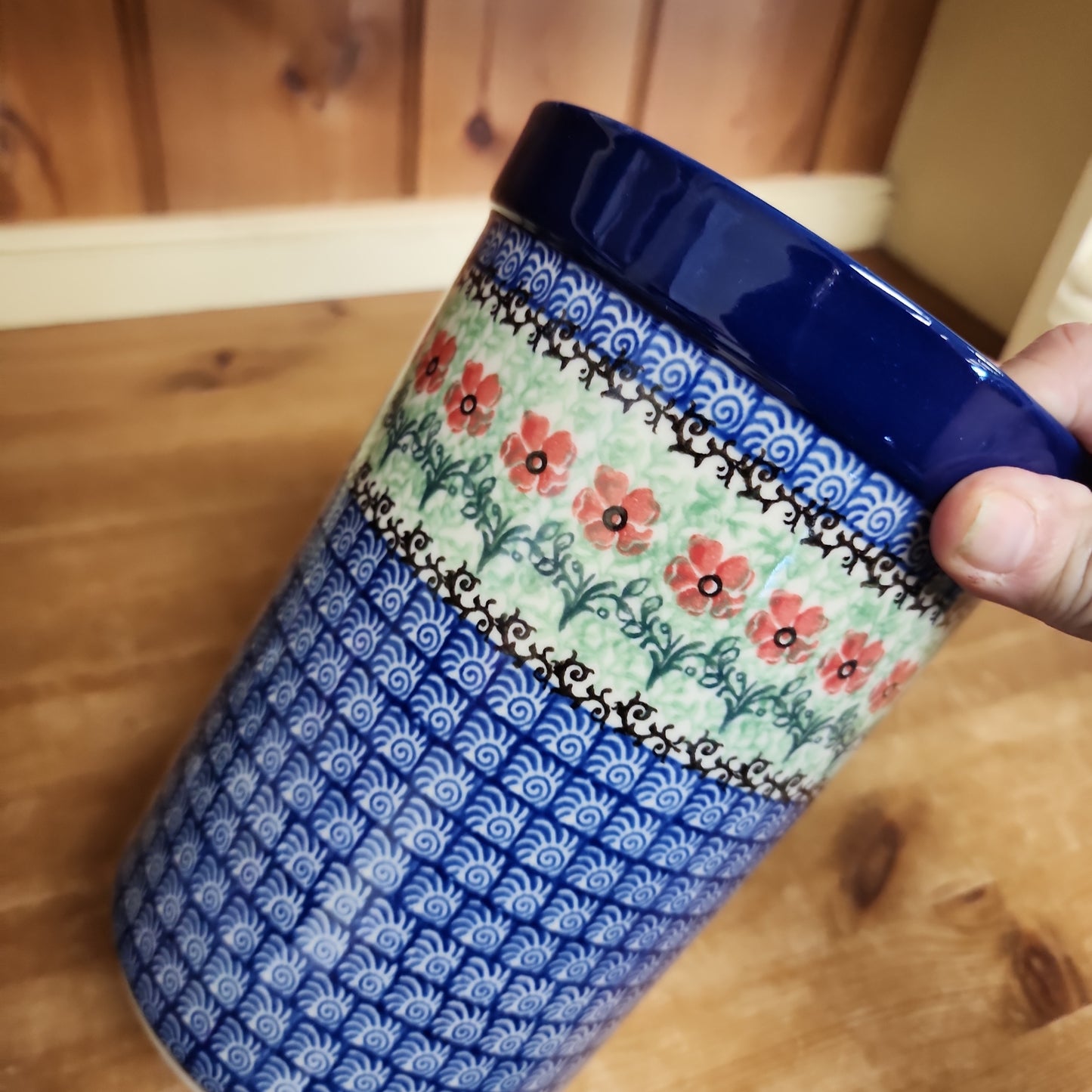 Wine/ Utensil Holder ~ 7.75" H 169~1916X ~ Maraschino PF0323