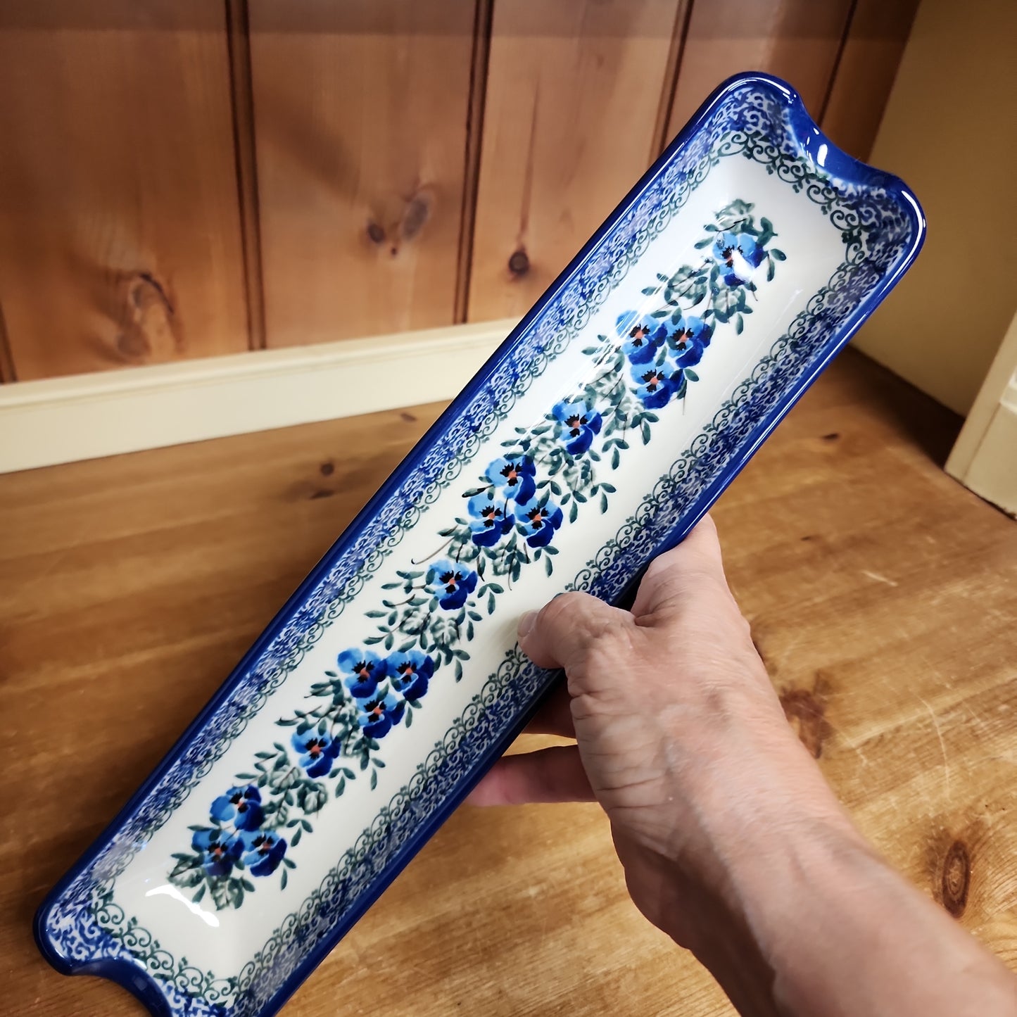 Rolling Pin Stand ~ 13.5"L 880-2273~ Winter Viola PF0323