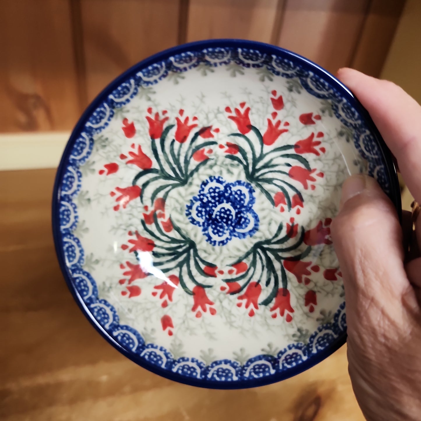 Bowl ~ 5" B89~1437X ~ Crimson Bells PF0323