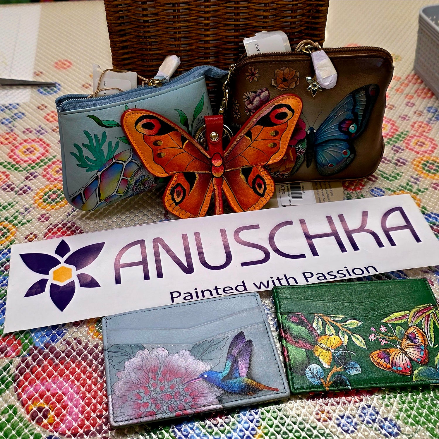 Anushka ~ Handpainted Leather