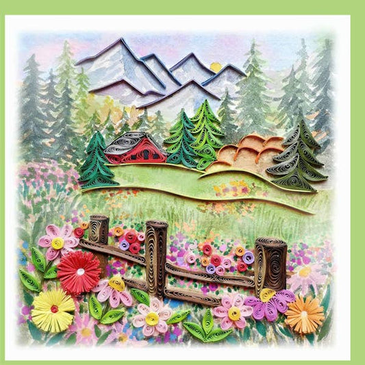 Card ~ Log home on the mountain
