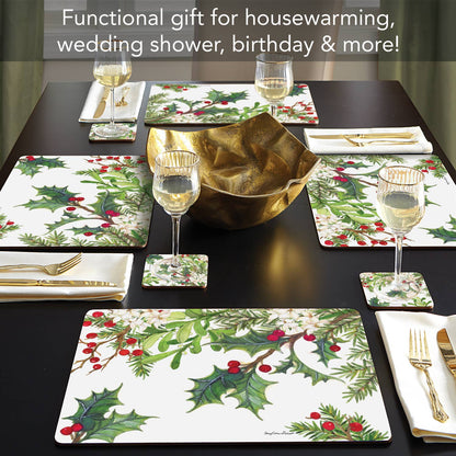 Placemats Balsam & Berries Decorative Hardboard Placemats ***NOT Polish Pottery