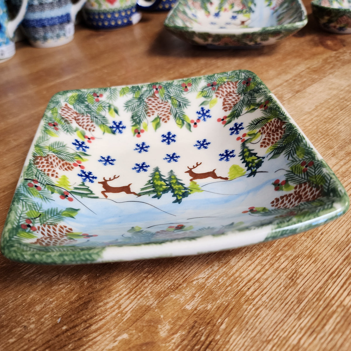 Bowl Square 5 3/4" Reindeer 303
