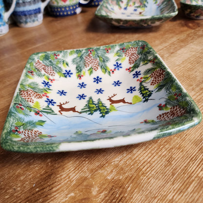 Bowl Square 5 3/4" Reindeer 303