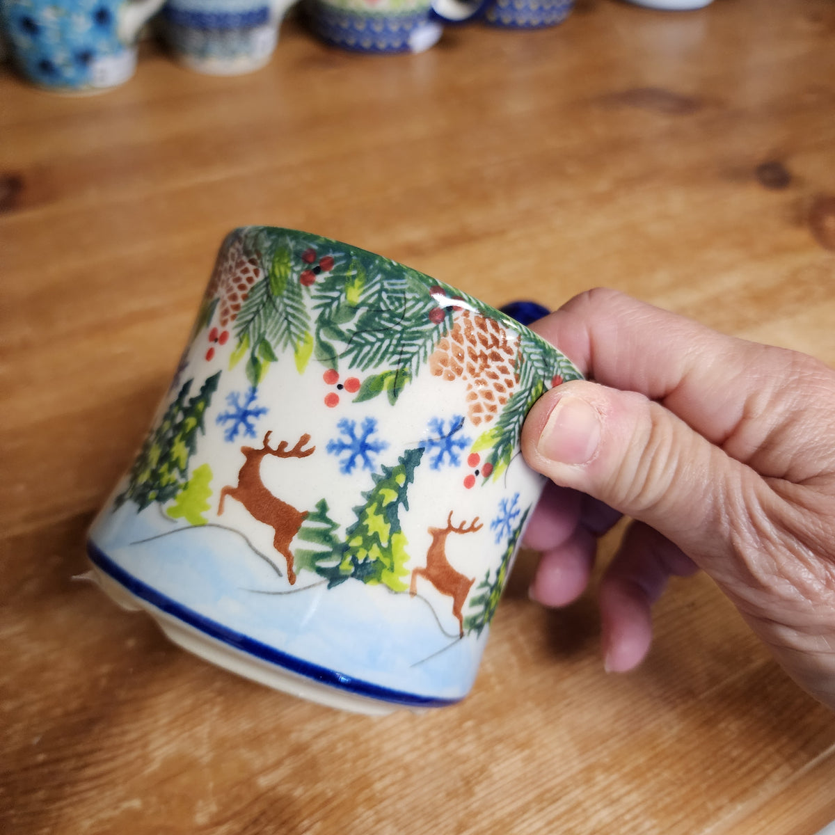 Jar w/lid 4.5" / 10 oz Reindeer  303