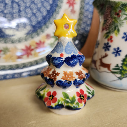 Ornament Tree 3.5" Red flowers