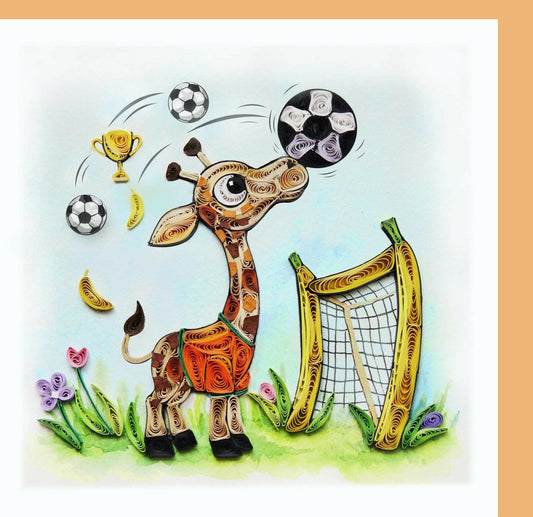 Card ~ Quirky cute giraffe play