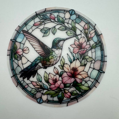 Jar Opener  Hummingbird-Stained Glass / Silicone