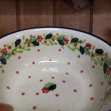 Bowl ~ Soup / Salad / Cereal ~ 6"W 209~2541X ~ Christmas Holly PF0323