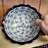 Bowl ~ Scalloped Edge ~ 7" 288-2089X Forget Me Knots