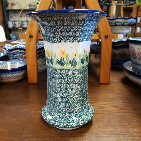 Vase ~ 9.5" 52-2122X Daffodil Blue