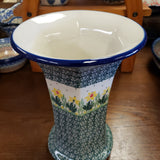 Vase ~ 9.5" 52-2122X Daffodil Blue