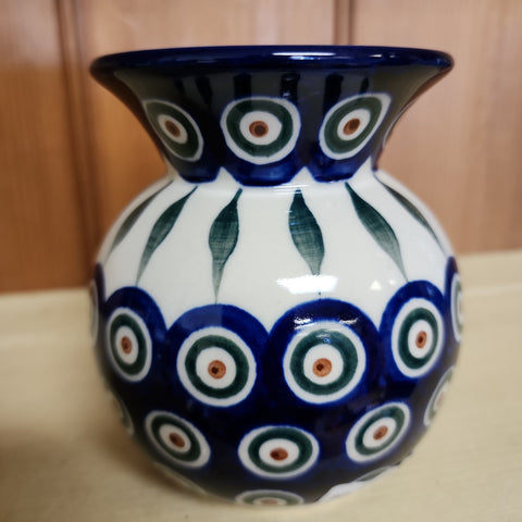 Vase ~ Bubble ~ 4.25" 48-0054X Peacock