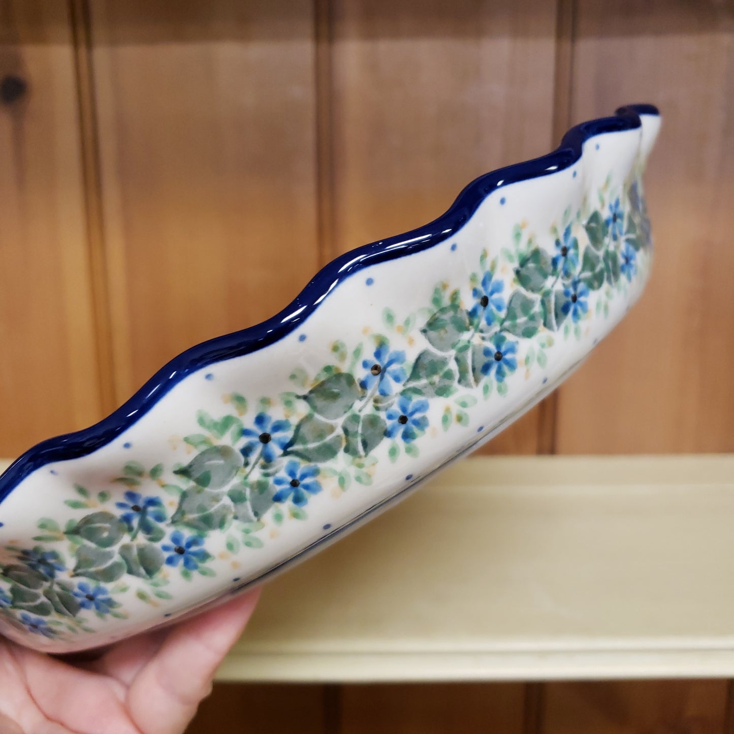 Pie Plate ~ Fluted ~ 10" 636-1898X Ivy Trail