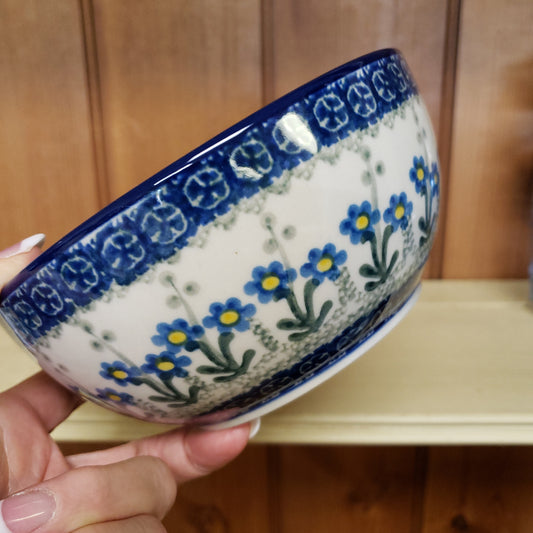 Bowl ~ Soup/Salad ~ 6.25" C38-0614X Blue Spring Daisy  Farmer Bowl