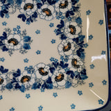 Platter ~ Rectangular ~ 9.5" 111-2222X Snow Poppy