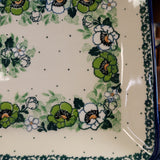 Platter ~ Rectangular ~ 9.5" 111-2320X Green Poppies