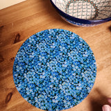 Silicone trivet ~ Forget Me Not ~ 10" round