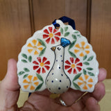 Ornament Peacock shape Marigold