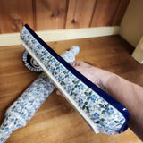 Set Rolling pin & Holder Forget me knots