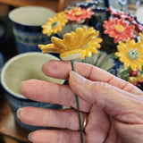 Swedish Ceramic Daisy Yellow