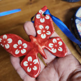 Butterfly Figurine Red blossom