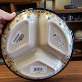 Dish ~ Divided  Round ~ 10" 484-2225X ~ Buttercup pf0424