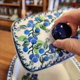 Butter Dish 294-1416X ~ Blue Berries pf0424