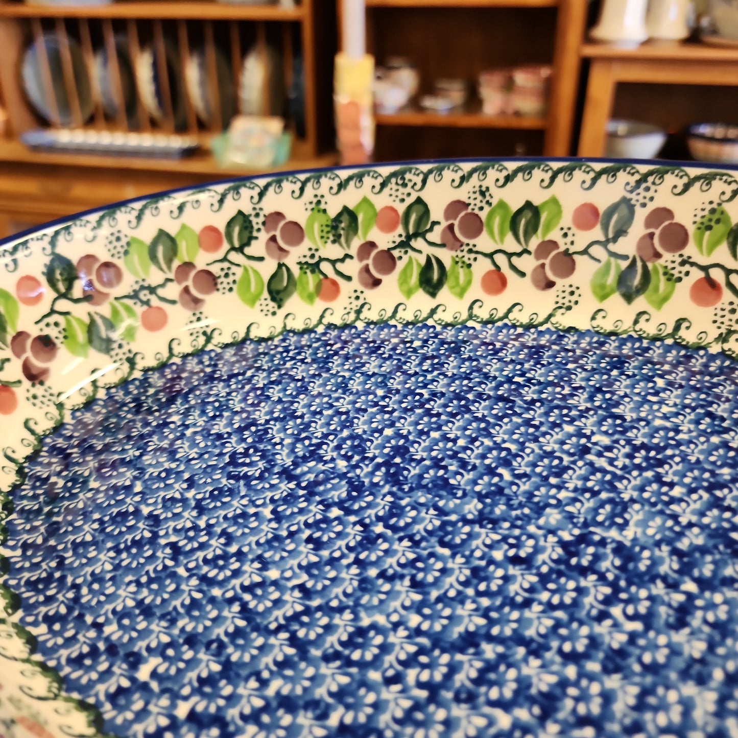 Baker Oval ~ 12" 297-1418X ~ Burgundy Berry Blue