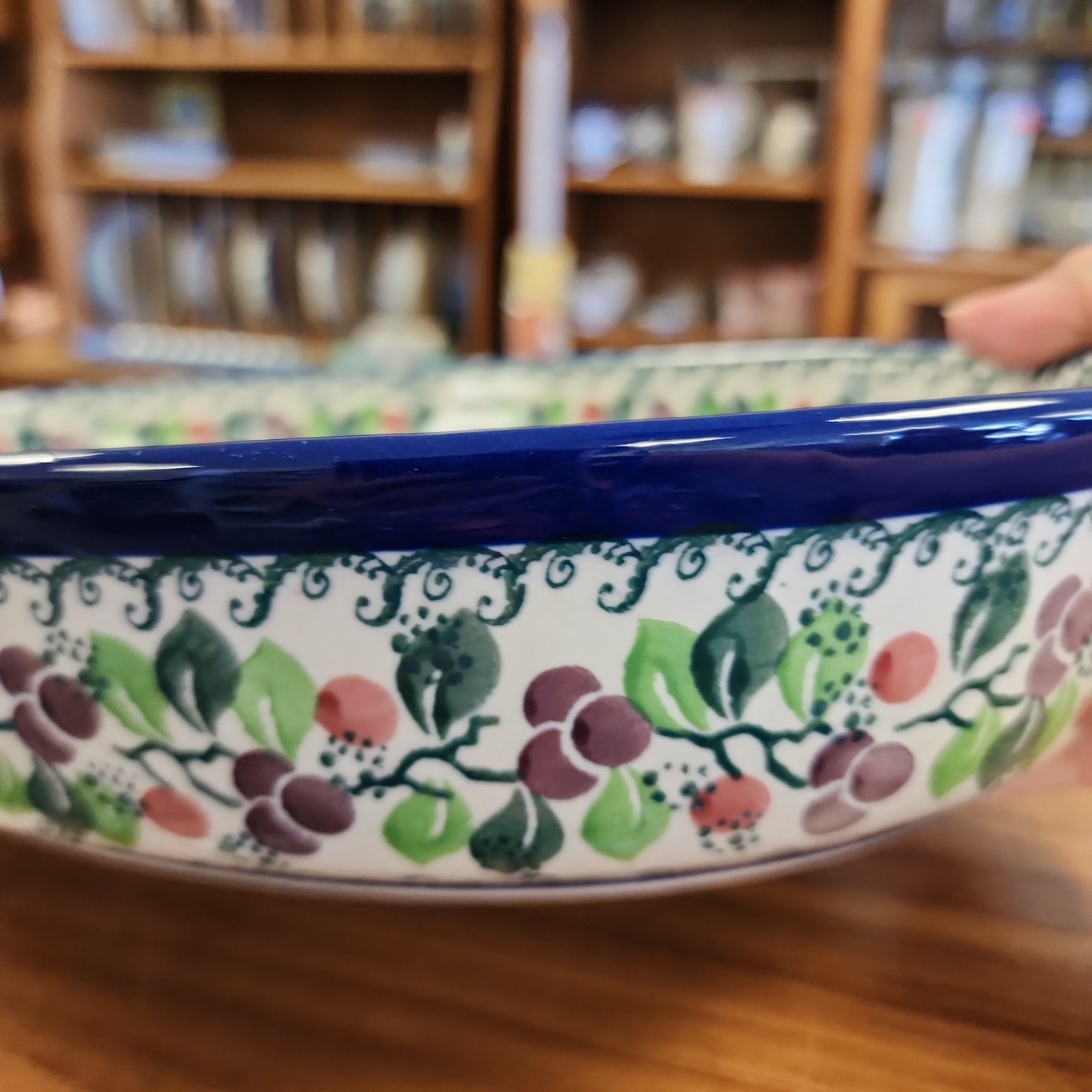 Baker Oval ~ 12" 297-1418X ~ Burgundy Berry Blue