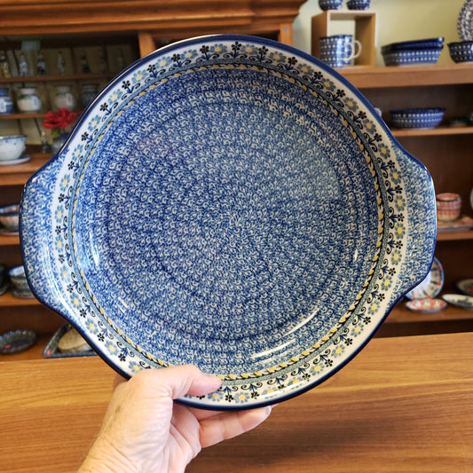 Baker ~ Round w/handles ~ 10.25" 417-2178X ~ Daisy Maize