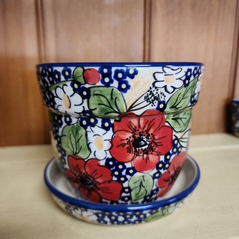 Flower Pot with saucer IM02 Isabel
