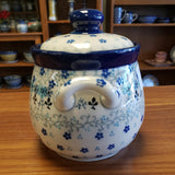 Jar ~Garlic Keeper ~ 30 oz. 179-2641X ~ Bachelor Button pf0424