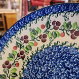Plate ~ Dinner ~  10" 257-1418X ~ Burgandy Berry Blue pf0424