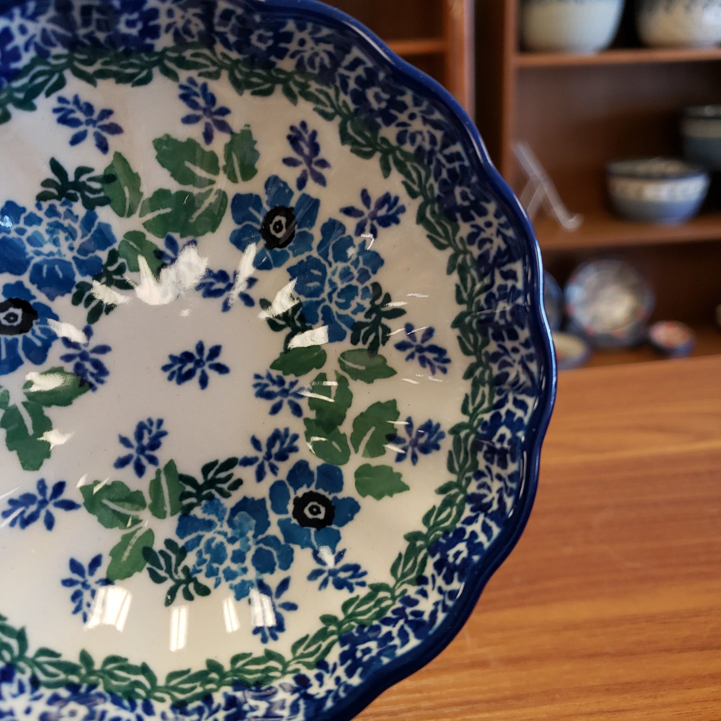 Bowl ~ Scalloped ~ 4.5" 23-1865X ~ Wild Indigo pf0424