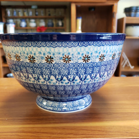 Pedestal Bowl - Large A14-2187X ~ Blue Yonder pf0424