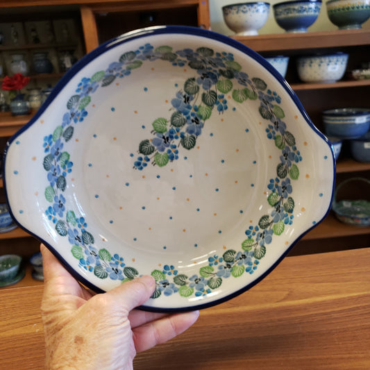 Baker ~ 141-2339X Round w/ Handles ~ 8"   ~ Spring Viola