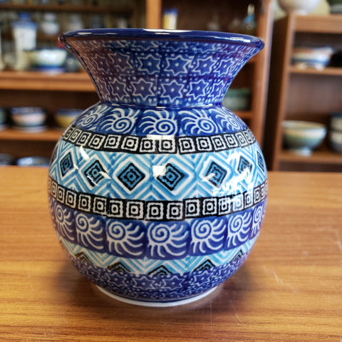 Vase ~ Bubble ~ 4.25" 48-1917X ~ Aztec Sky pf0424