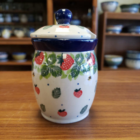 Honey Jar ~ 6 oz 168-2709X ~ Strawberry Fields pf0424