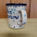 Mug ~ Straight Side ~ 8 oz 236-2642X ~ Blue Flax Flower pf0424