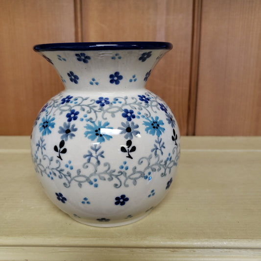 Vase ~ Bubble ~ 4.25" 48-2641X ~ Bachelor Button pf0424