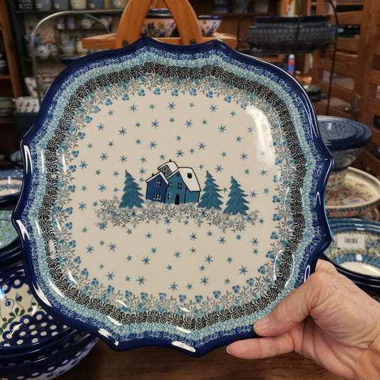 Serpentine Tray ~ 10.5" 507-U5045 ~ U4 BLUE pf0424 T. Liana