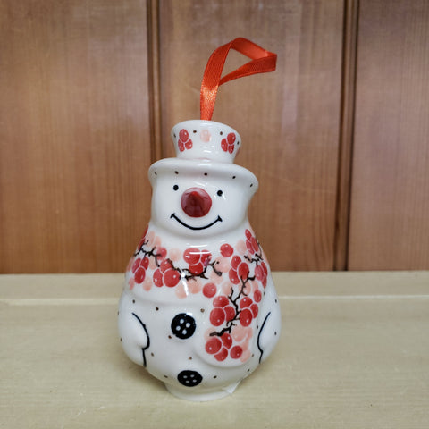 Snowman Ornament F81-2387X ~ Pink Peppercorns pf0424