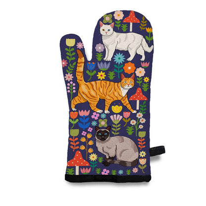 Mitt ~ Spring Kitty Cats Oven Mitt 