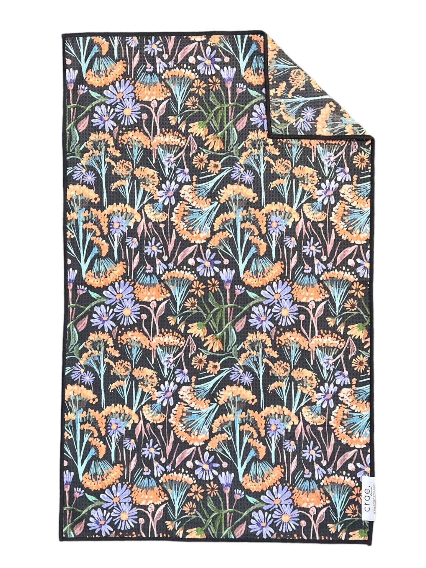 Towel /poly Dandy: Double-Sided Hand Towel: Grey / 17x27 in / Hand Towel dandelion